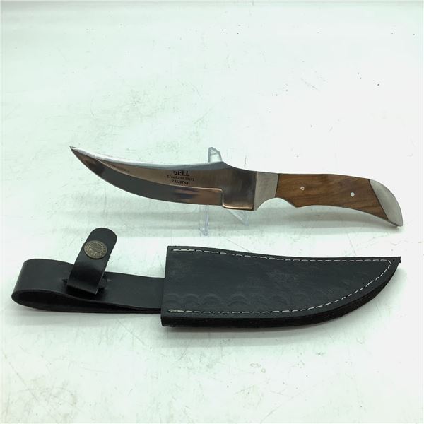 Fixed Stainless 4 1/2" Blade Belt Knife, New