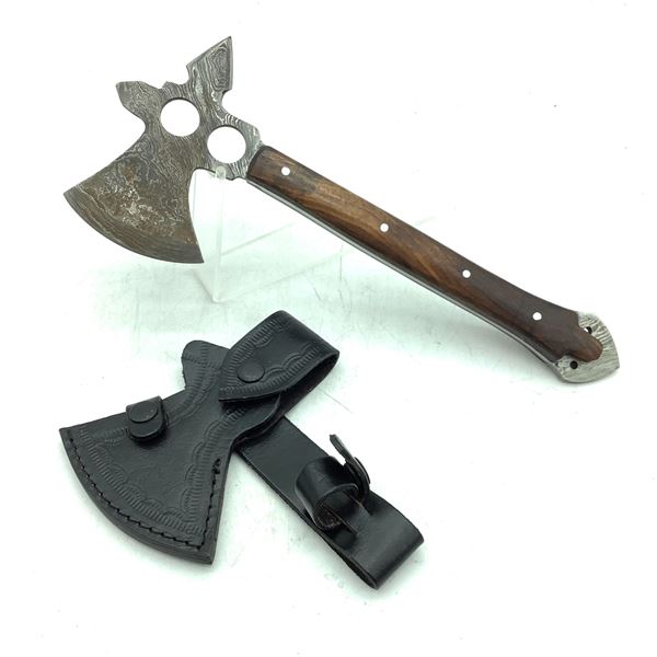 Viking 5  Blade Axe, 20  Overall Length, Wood Handle