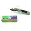Image 1 : Folding 3" Serrated Blade with Gut Hook Stainless Knife, New