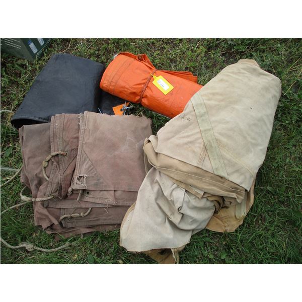 (2) Canvas Tarp, Misc. Tarps