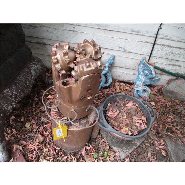 Oil Rig Drill Bit Art (24" Tall)