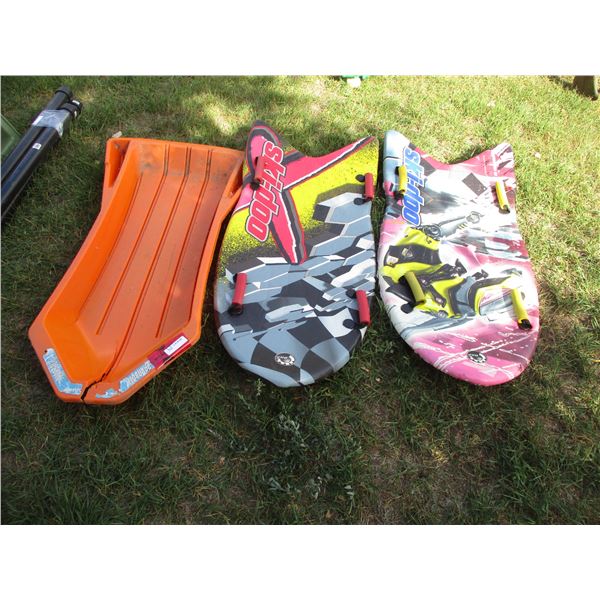 (2) Ski-Doo Toboggan, Plastic Toboggan