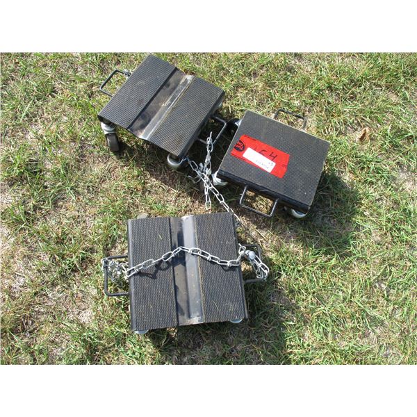 (3) Black Jack Floor Movers