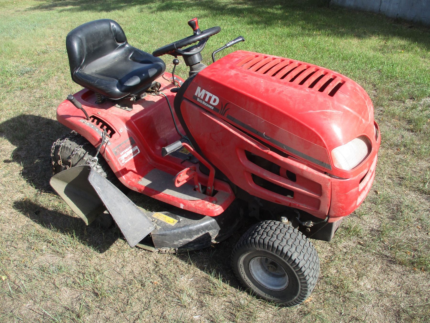 Yard Machines MTD Riding Lawn Mower with Mower Deck