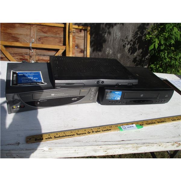 (2) VCR's, Bell Receiver