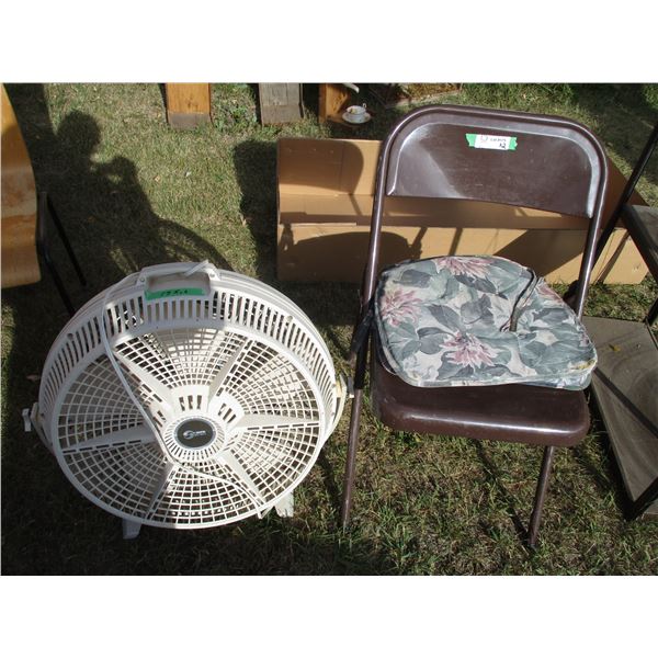 Super Fan with Metal Chair