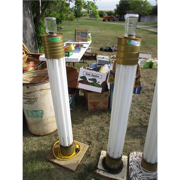 (2) Standing Christmas Light Decorations