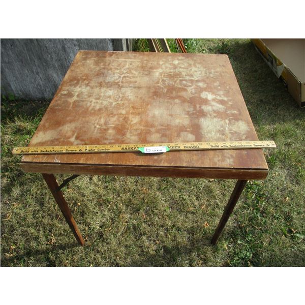 Small Wooden Card Table