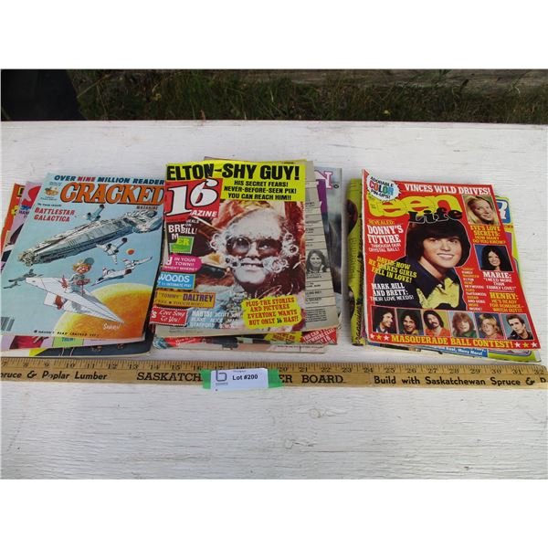 Magazines (Teen Beat, Teen View, Cracked, Misc.)