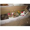 Image 1 : Lot of Artificial Fruit Basket with Flowers