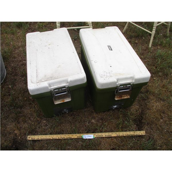 (2) Coleman Cooler