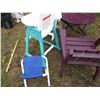 Image 4 : Wooden Table with Wooden Chair, Child High Chair, Misc. Plastic Chairs