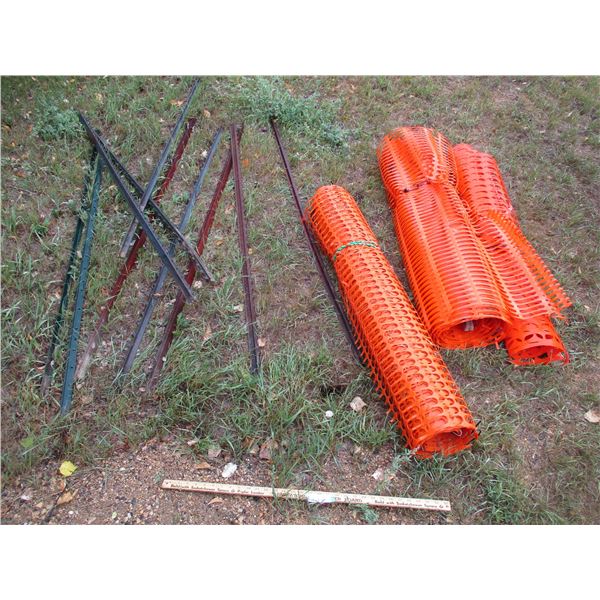10 Snow Fence Pegs with Snow Fencing