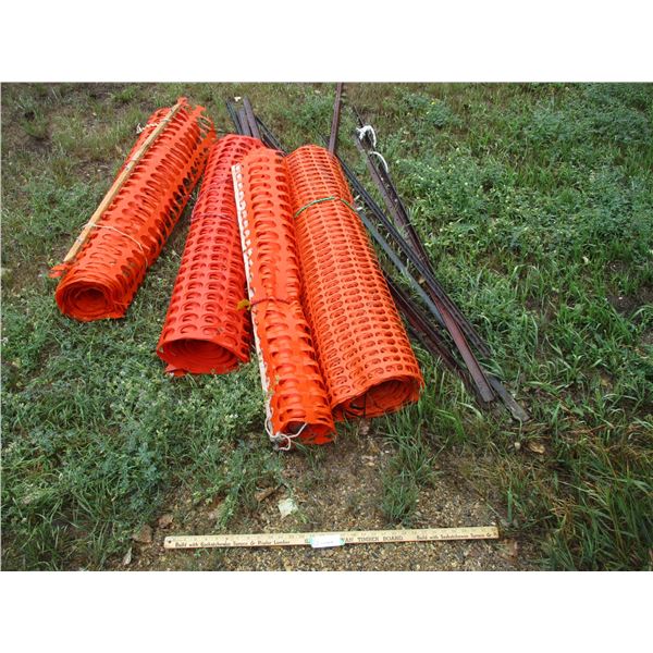 10 Snow Fence Pegs with Snow Fencing