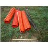 Image 1 : 10 Snow Fence Pegs with Snow Fencing