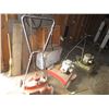 Image 1 : (3) Vintage Lawn Mowers (2 - Gas, 1 - Electric)