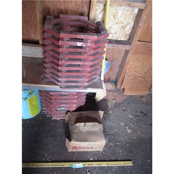 3 1/2" Coated Nails, (2) Planters (Octagon)