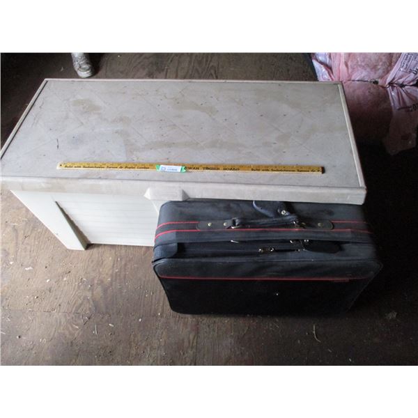 Plastic Storage Container (46 x 21"), Suitcase