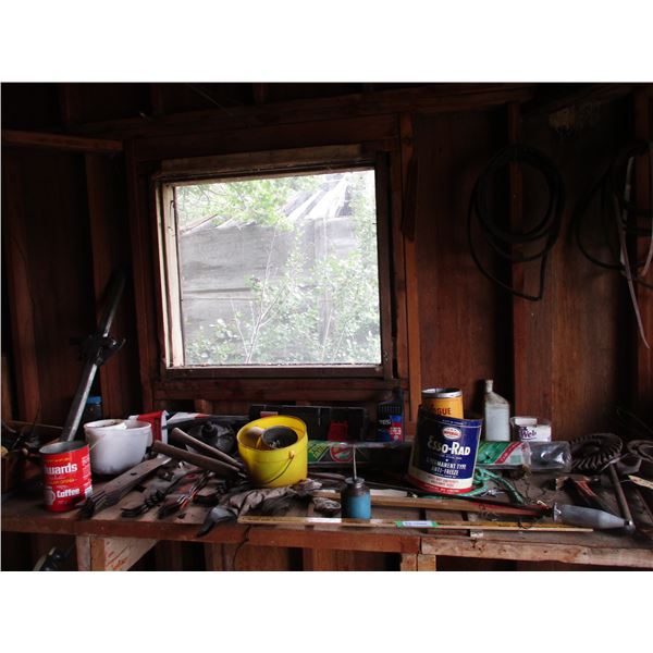 Grain Probe, Mower Blades, Misc. Nails, Jack, Oilers