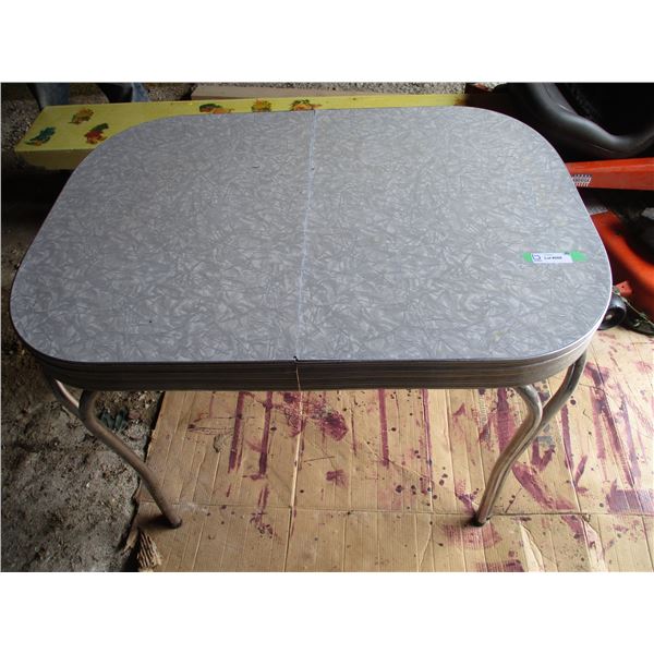Vintage Formica Chrome Set Table (41 x 30") + Leaf