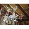 Image 2 : (2x Bid Price) (4) Light Up Deer Decorations