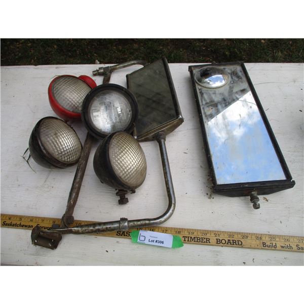 Vehicles Mirrors, Implement Lights