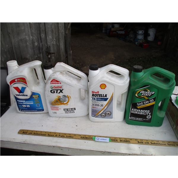 (4) Mixed Oils 5L (Sealed)