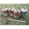 Image 1 : (3) Gas Pails (1) Oil Pail (Esso)