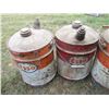 Image 2 : (3) Gas Pails (1) Oil Pail (Esso)