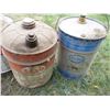 Image 3 : (3) Gas Pails (1) Oil Pail (Esso)