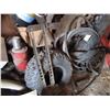Image 9 : Wall with Contents Alternators, Combine Motor, Rad ,Tires, Rope, Shelf, Belting,