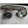 Image 3 : Lot of RPM Gauge, Vintage Bike Light, Horn, Mirror (17 x 6")