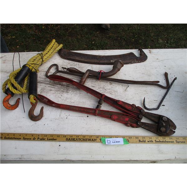 Pipe Cutter, Scythe Knife, Stove Crank