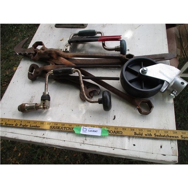 Vintage Wrenches, Caster, Scythe Blade