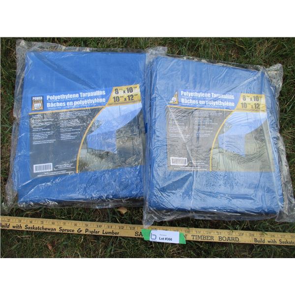 (2) Powerfist 8' x 10' Polyethylene Tarp(NIB)