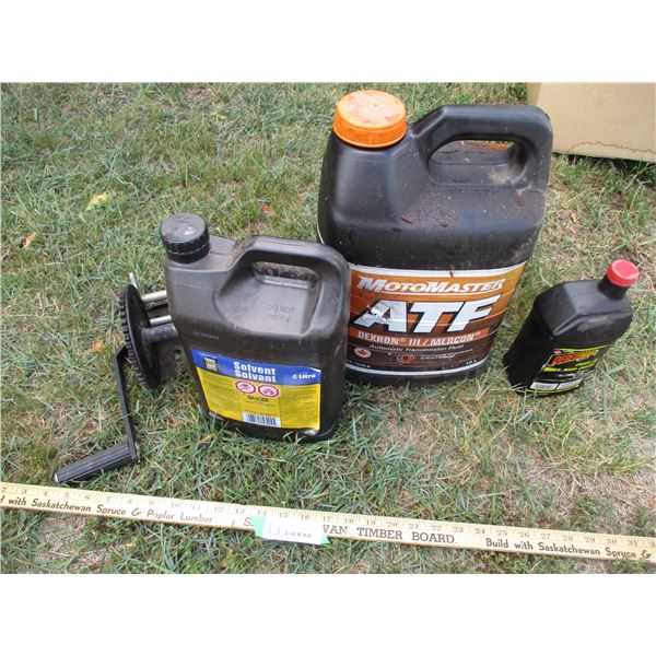 (3) Partially Open Oil Container with Winch