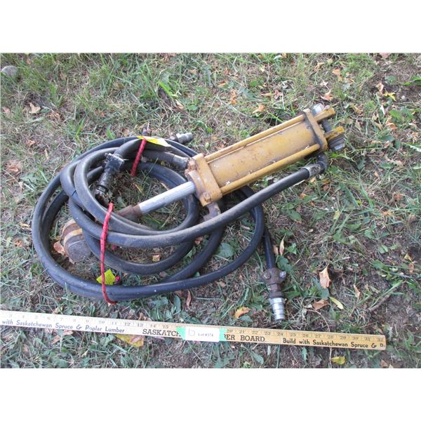 Hydraulic Ram With Hoses