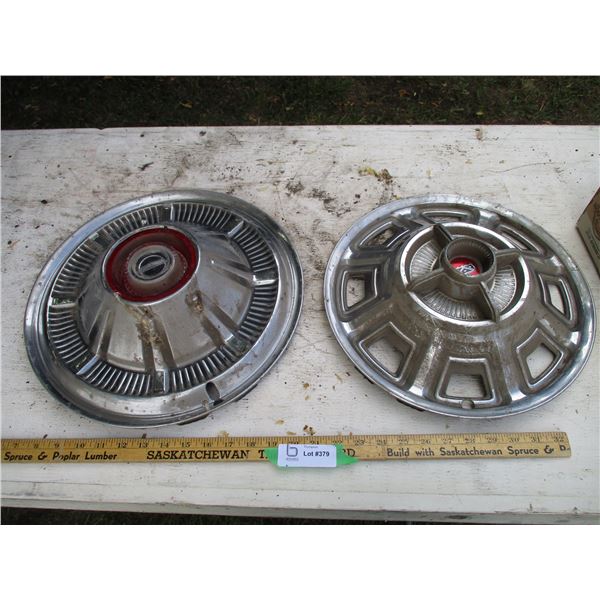 (2) Hub Caps
