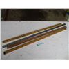 Image 1 : (4) Yard Sticks - 1 metal