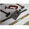 Image 2 : C-Clamp, (2) Hammers, Vintage Threading Tool
