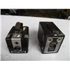 Image 2 : (2) Vintage Brownie Box Cameras (Hawk Eye, Target)