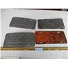Image 4 : (4) License Plates (1950 Commercial Low Number Plate, 1970's Plates)