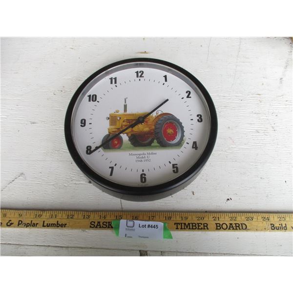 Minneapolis-Moline Battery Operated Wall Clock