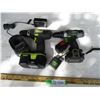 Image 1 : (2) Cordless Drills (Power It! 18V, Genesis 12V)