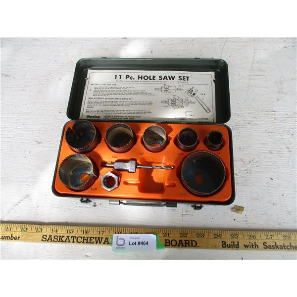 11 Piece Hole Saw Set (1 Pc. Missing)