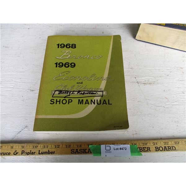 1968 Bronco; 1969 Ecoline Shop Manual