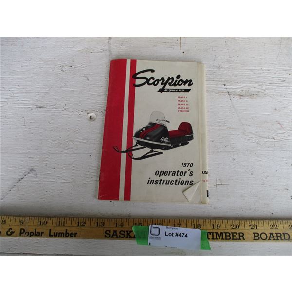 Scorpion 1970's Snowmobile Manual
