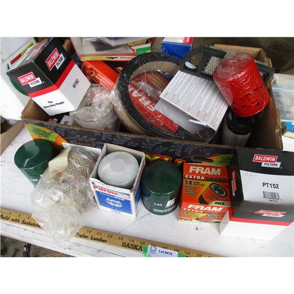 Mixed Lot of Air Filters, Oil Filters, Misc. Filters
