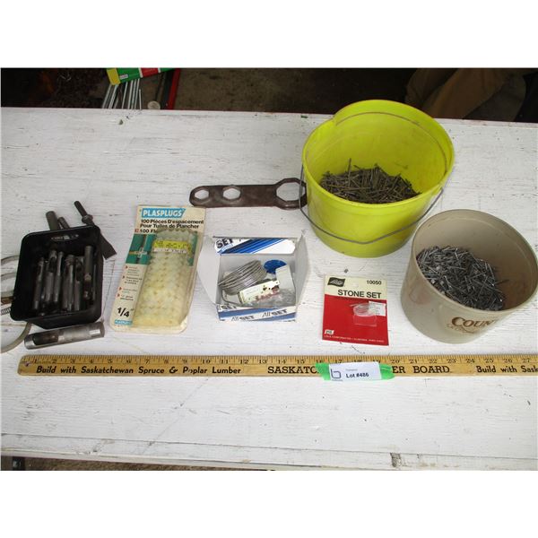 Nails, Leather Punches, Air Chisel, Misc.