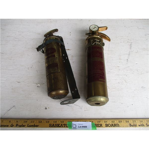 (2) Vintage Fire Extinguishers